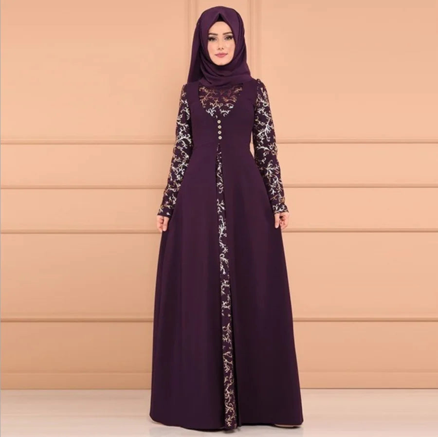 Muslim Abaya Turkey Islamic Arabic Hijab Dress Caftan Dubai Kaftan Moroccan Robe muslim Dress islamic wear for women Plus size