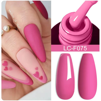 7ML Pink Glitter Nail Gel Polish Nude Natural Long Lasting Manicure Soak off UV LED Nail Art Base Top Coat Gel Varnish