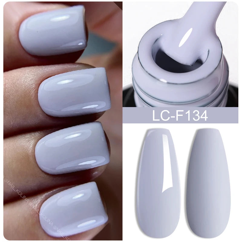 7ML Pink Glitter Nail Gel Polish Nude Natural Long Lasting Manicure Soak off UV LED Nail Art Base Top Coat Gel Varnish