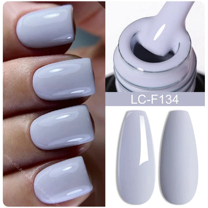 7ML Pink Glitter Nail Gel Polish Nude Natural Long Lasting Manicure Soak off UV LED Nail Art Base Top Coat Gel Varnish