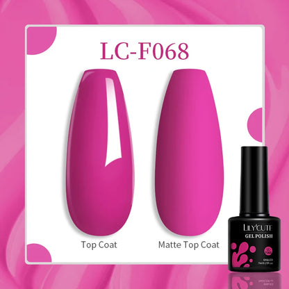 7ML Pink Glitter Nail Gel Polish Nude Natural Long Lasting Manicure Soak off UV LED Nail Art Base Top Coat Gel Varnish