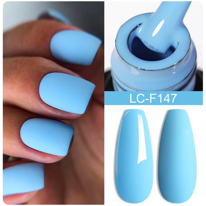 7ML Pink Glitter Nail Gel Polish Nude Natural Long Lasting Manicure Soak off UV LED Nail Art Base Top Coat Gel Varnish