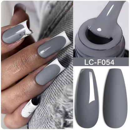 7ML Pink Glitter Nail Gel Polish Nude Natural Long Lasting Manicure Soak off UV LED Nail Art Base Top Coat Gel Varnish