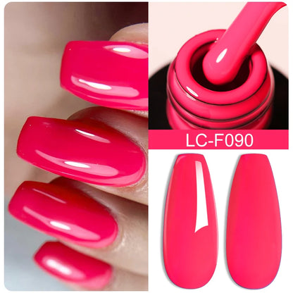 7ML Pink Glitter Nail Gel Polish Nude Natural Long Lasting Manicure Soak off UV LED Nail Art Base Top Coat Gel Varnish