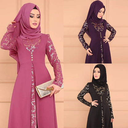 Muslim Abaya Turkey Islamic Arabic Hijab Dress Caftan Dubai Kaftan Moroccan Robe muslim Dress  islamic wear for women Plus size