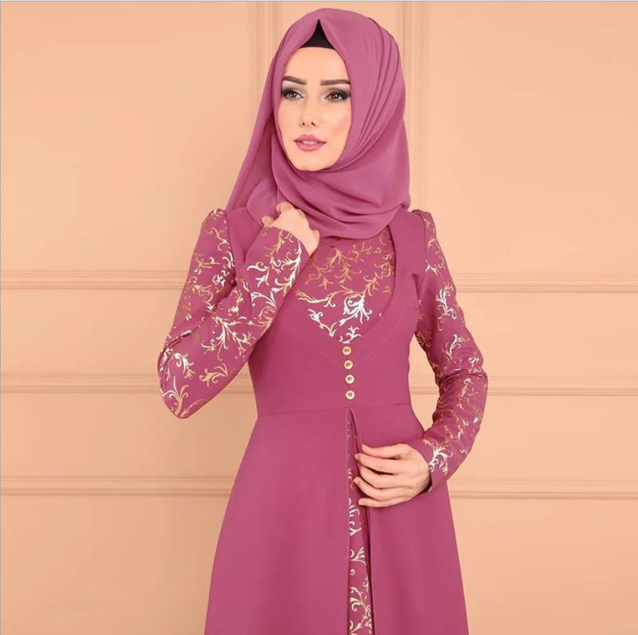 Muslim Abaya Turkey Islamic Arabic Hijab Dress Caftan Dubai Kaftan Moroccan Robe muslim Dress  islamic wear for women Plus size