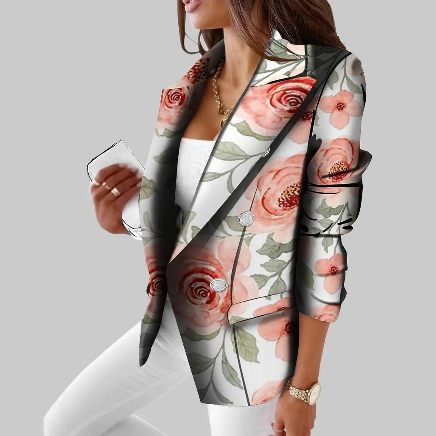 Polynesian Vintage Suit Casual Daily Women'S Suit Coat Slim Fit Temperament Tribal Style Customized Suit Pattern Wedding Host