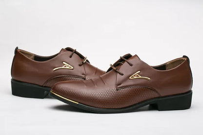 Luxury Mens Leather Shoes High Quality Men's Shoes Pointed Oxford Wedding Leather Men Dress Shoes 2024 Gentleman Office Man Shoe