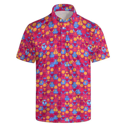 Retro Funny 3d Printed Butt Polo Shirt For Men Summer Personality Oversized Short Sleeve Tee Shirts Tops Casual Male Clothing