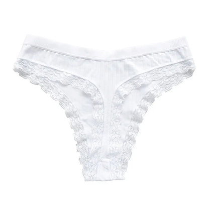 1Pc Cotton Panties Women G-string Female Underpants Lace Pantys Sexy Lingerie M-XL Panties Soft Seamless Underwear Intimates