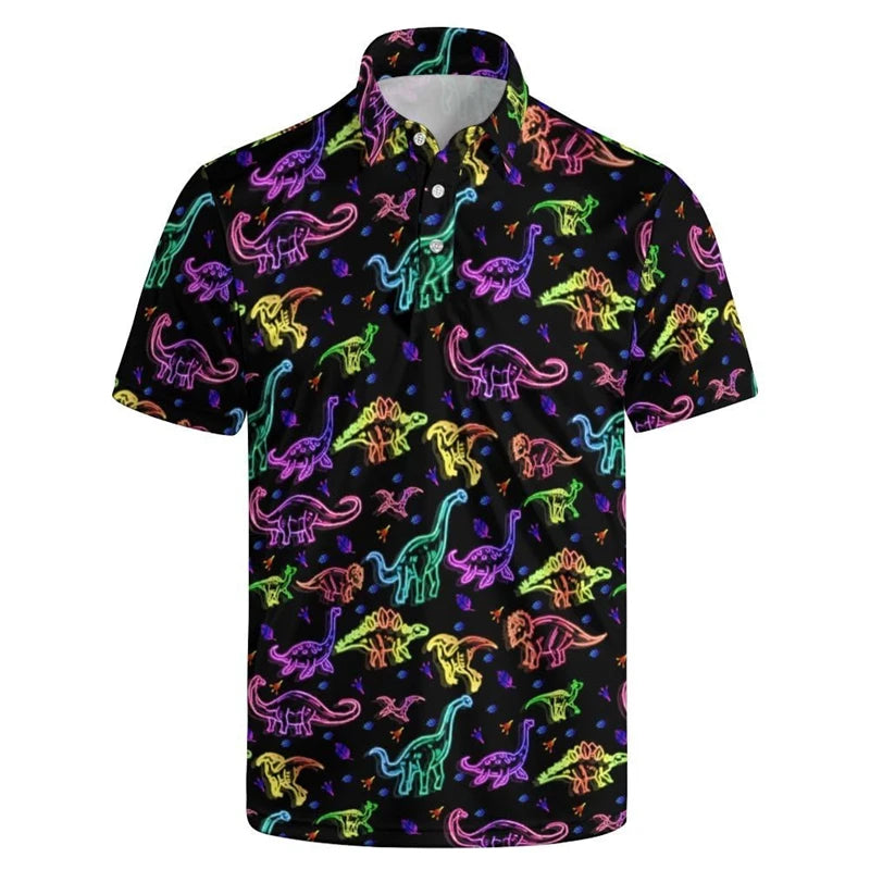 Retro Funny 3d Printed Butt Polo Shirt For Men Summer Personality Oversized Short Sleeve Tee Shirts Tops Casual Male Clothing