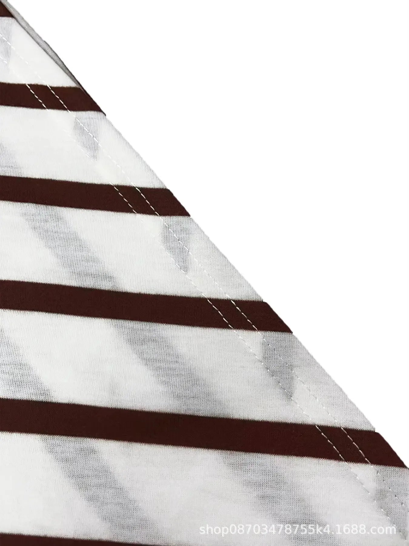 Summer New Long Dress Elegant Waist Strap Fashionable Striped Print Round Neck Short Sleeved High-end Women's Dress