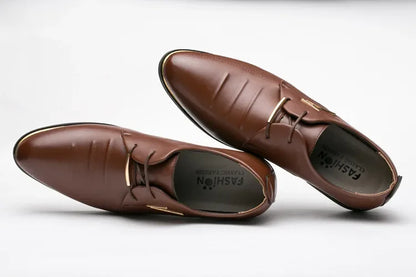 Luxury Mens Leather Shoes High Quality Men's Shoes Pointed Oxford Wedding Leather Men Dress Shoes 2024 Gentleman Office Man Shoe