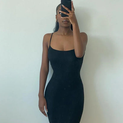 Y2K Sexy Maxi Dress for Women 2025 Autumn Backless Slim Party Dress Pullover Concise платье Female Long Bodycon Brown Vestidos