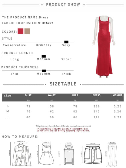 Weird Puss Christmas Backless Sequin Dress Women Sexy Sleeveless Low-Neck Stretch Skinny Elegant Fashion Party Club Maxi Bodycon