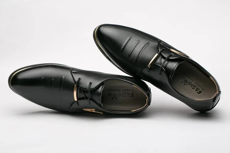 Luxury Mens Leather Shoes High Quality Men's Shoes Pointed Oxford Wedding Leather Men Dress Shoes 2024 Gentleman Office Man Shoe