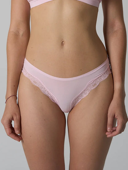 Stretchy Lace Trim Briefs for Women – Ultra-Thin, Breathable & Quick-Dry, Skin-Friendly Comfort Fit