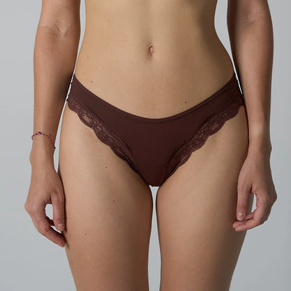 Stretchy Lace Trim Briefs for Women – Ultra-Thin, Breathable & Quick-Dry, Skin-Friendly Comfort Fit