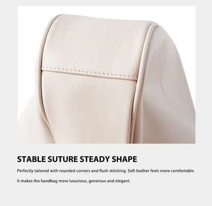 Zency Genuine Leather Hobo Bag Women Simple Classic Casual Handbag Shoulder Tote Soft Crossbody Large Pockets Tassel Bags