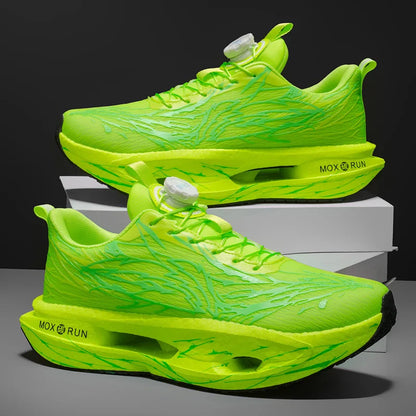Men's Sneakers Trend Marathon Sports Running Shoes For Men Walking Sneakers Man Night Light Carbon Board Women Athletic Sneakers