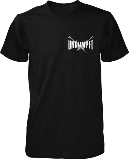 UNGEIMPFT Abschaum Der Gesellschaft Tshirt | Impfgegner | 2 sides Printed Men's 100% Cotton Casual T-shirts Loose Top Size S-3XL