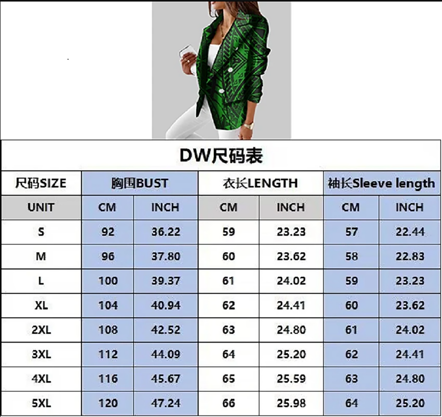 Polynesian Vintage Suit Casual Daily Women'S Suit Coat Slim Fit Temperament Tribal Style Customized Suit Pattern Wedding Host
