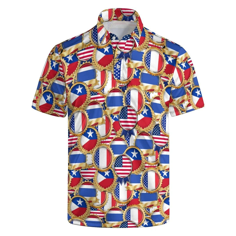 Retro Funny 3d Printed Butt Polo Shirt For Men Summer Personality Oversized Short Sleeve Tee Shirts Tops Casual Male Clothing
