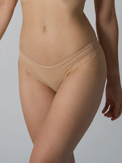 Stretchy Lace Trim Briefs for Women – Ultra-Thin, Breathable & Quick-Dry, Skin-Friendly Comfort Fit