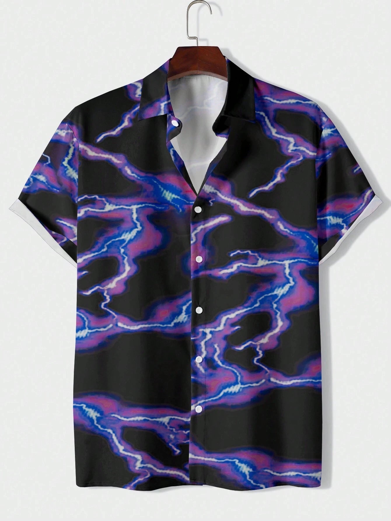Art Dragon Fashion Print Men's Short Sleeve Shirts Casual Women's Button Up Short Sleeve Tops