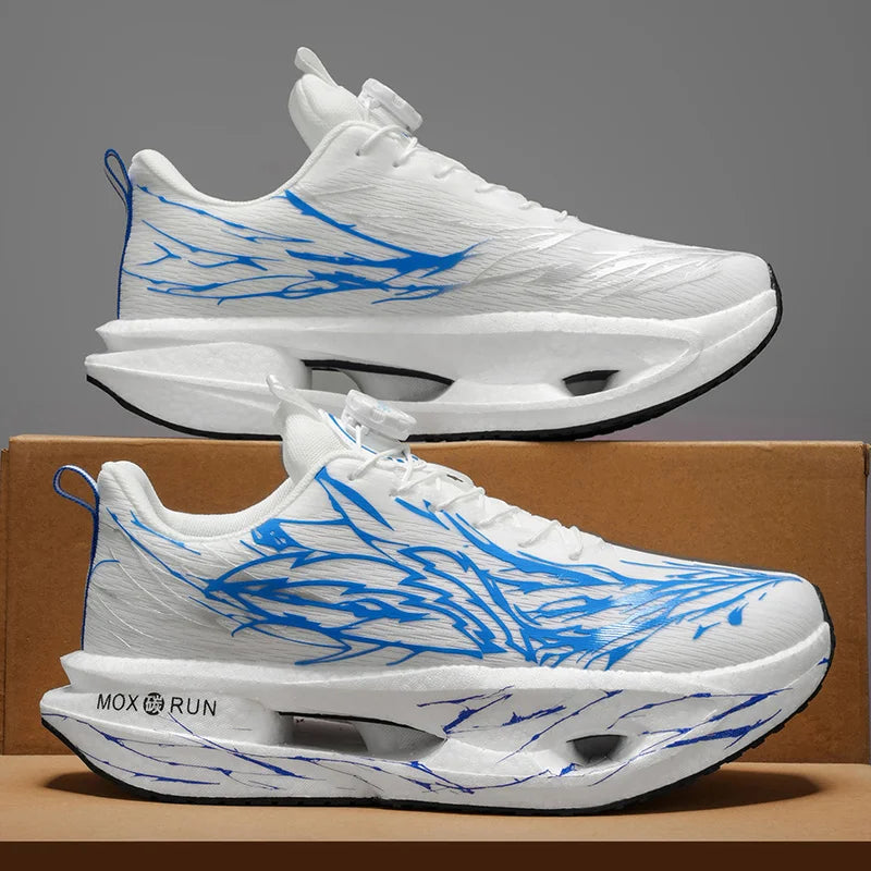 Men's Sneakers Trend Marathon Sports Running Shoes For Men Walking Sneakers Man Night Light Carbon Board Women Athletic Sneakers