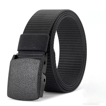 Nylon Belt Automatic Buckle Outdoor Multifunctional Tactical Canvas Belts Light Comfortable Non-metal Belt