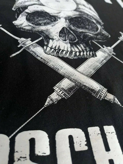 UNGEIMPFT Abschaum Der Gesellschaft Tshirt | Impfgegner | 2 sides Printed Men's 100% Cotton Casual T-shirts Loose Top Size S-3XL