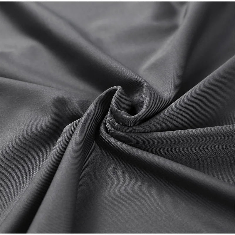 Elegant Women's Grey Halter Cowl-neck Draped Maxi Dress Sleeveless Slim Robe 2025 Summer New Fashion Female Evening Party Gown