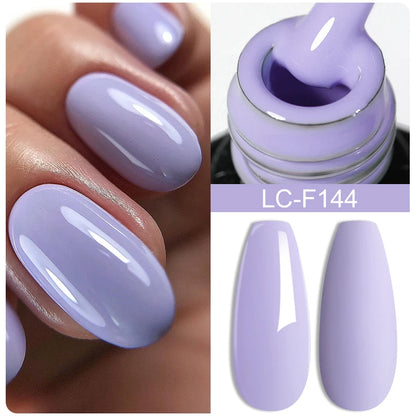 7ML Pink Glitter Nail Gel Polish Nude Natural Long Lasting Manicure Soak off UV LED Nail Art Base Top Coat Gel Varnish