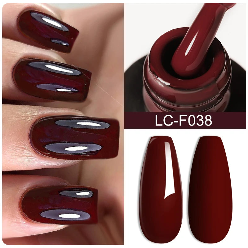 7ML Pink Glitter Nail Gel Polish Nude Natural Long Lasting Manicure Soak off UV LED Nail Art Base Top Coat Gel Varnish