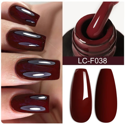 7ML Pink Glitter Nail Gel Polish Nude Natural Long Lasting Manicure Soak off UV LED Nail Art Base Top Coat Gel Varnish
