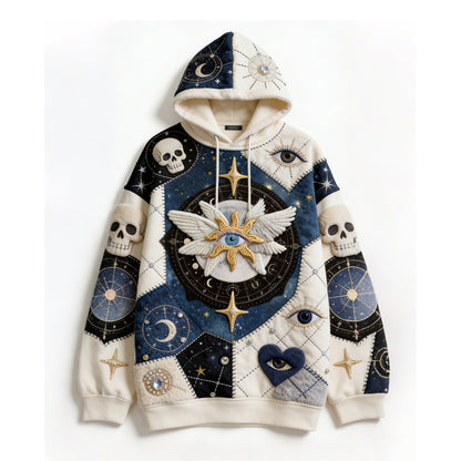 Fashion Casual Printed Polyester Sweater
