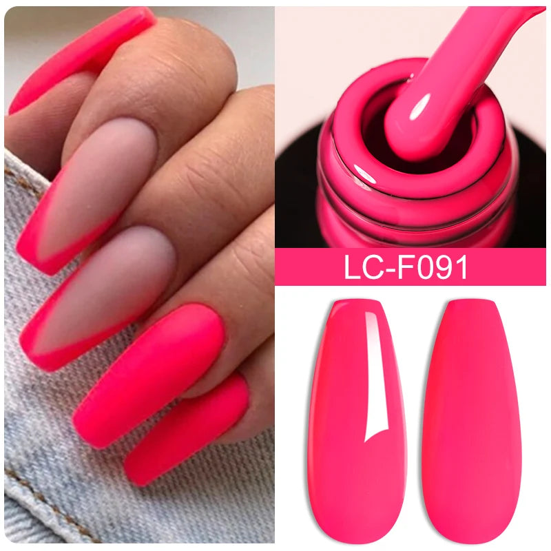 7ML Pink Glitter Nail Gel Polish Nude Natural Long Lasting Manicure Soak off UV LED Nail Art Base Top Coat Gel Varnish