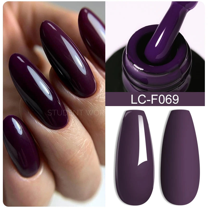 7ML Pink Glitter Nail Gel Polish Nude Natural Long Lasting Manicure Soak off UV LED Nail Art Base Top Coat Gel Varnish