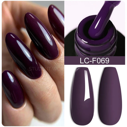 7ML Pink Glitter Nail Gel Polish Nude Natural Long Lasting Manicure Soak off UV LED Nail Art Base Top Coat Gel Varnish